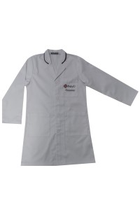 訂做反領醫生袍   設計領撞色條   純色畢業袍   衛生技術與信息學系  香港理工大學   NU067